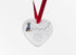 Doberman Walk Beside Us Ceramic Heart